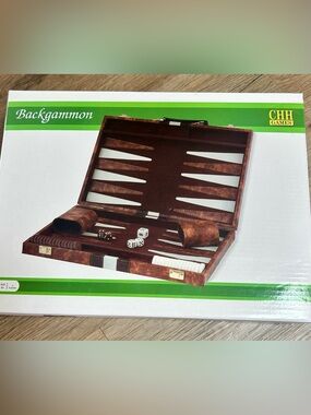 NEW CHH Games Travel Backgammon Board Game Carry Case 11'' x 15''